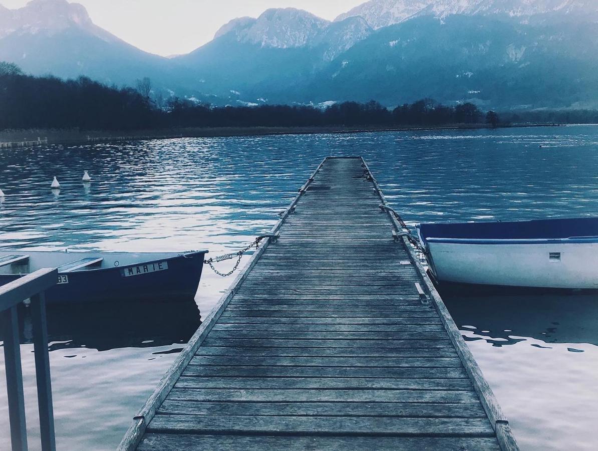 Reflet Bleu Du Lac D'Annecy 3 Etoiles - Face Au Lac, Parking Gratuit, Paddle Board Doussard Ngoại thất bức ảnh